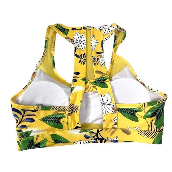 Zyia floral cut out back sport bra Sz L‎ - Picture 3 of 6
